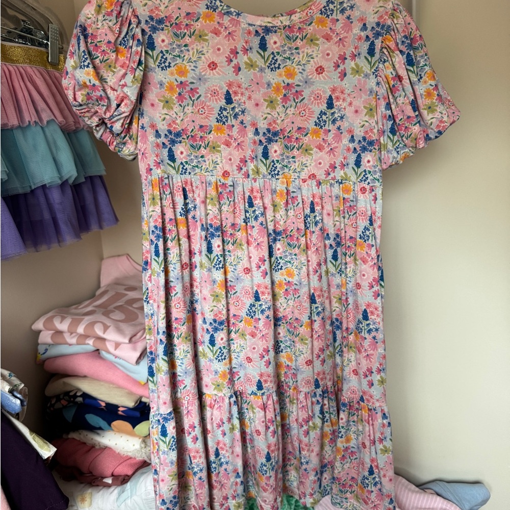 Magnetic Me Pink Floral Kids Dress